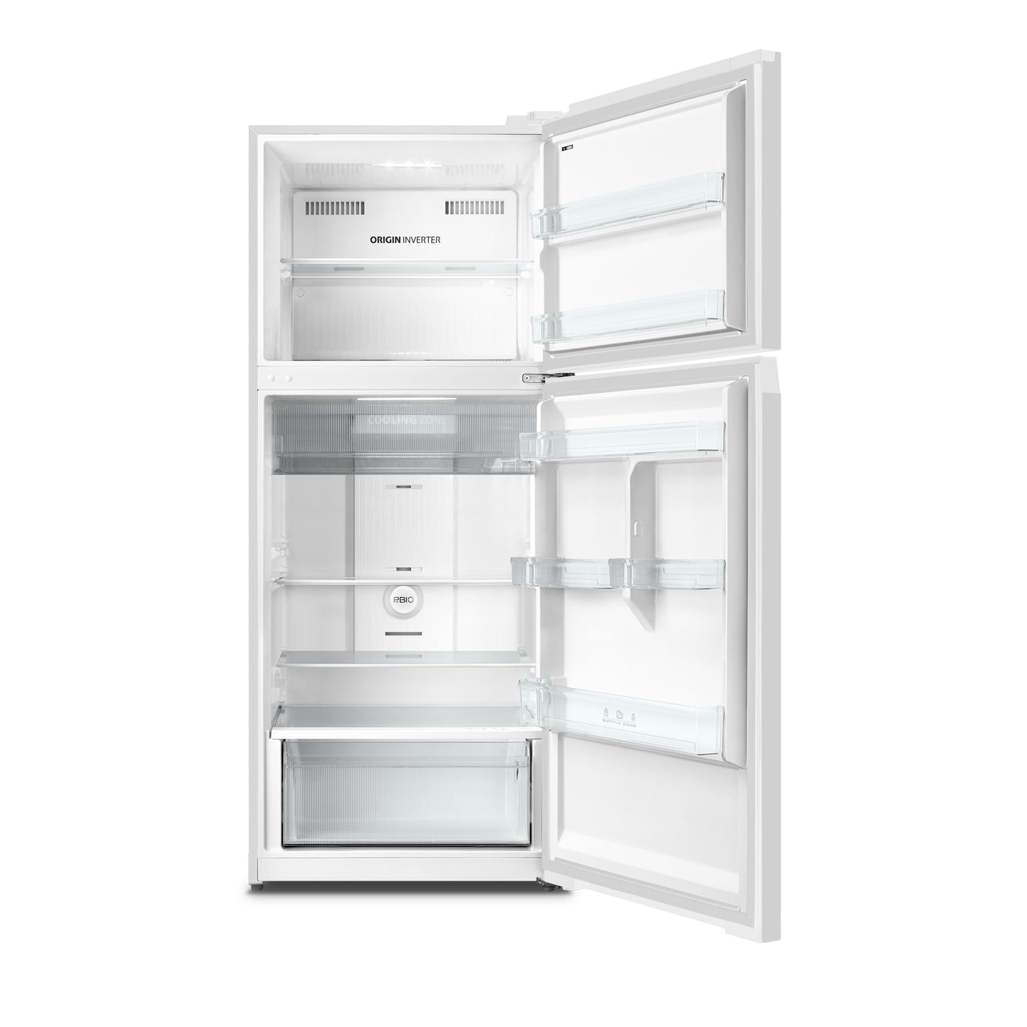 Inventor Ψυγείο Δίπορτο 413lt Total NoFrost Υ172.3xΠ70xΒ67εκ. Λευκό DP1770W