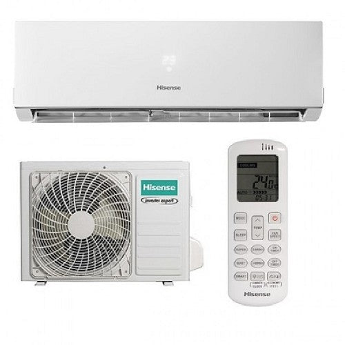 Κλιματιστικό τοίχου Hisense Hi Comfort με φίλτρα 4-IN-1, αποστείρωση UVC και δυνατότητα ελέγχου μέσω Wi-Fi, ιδανικό για καθαρό και άνετο περιβάλλον.