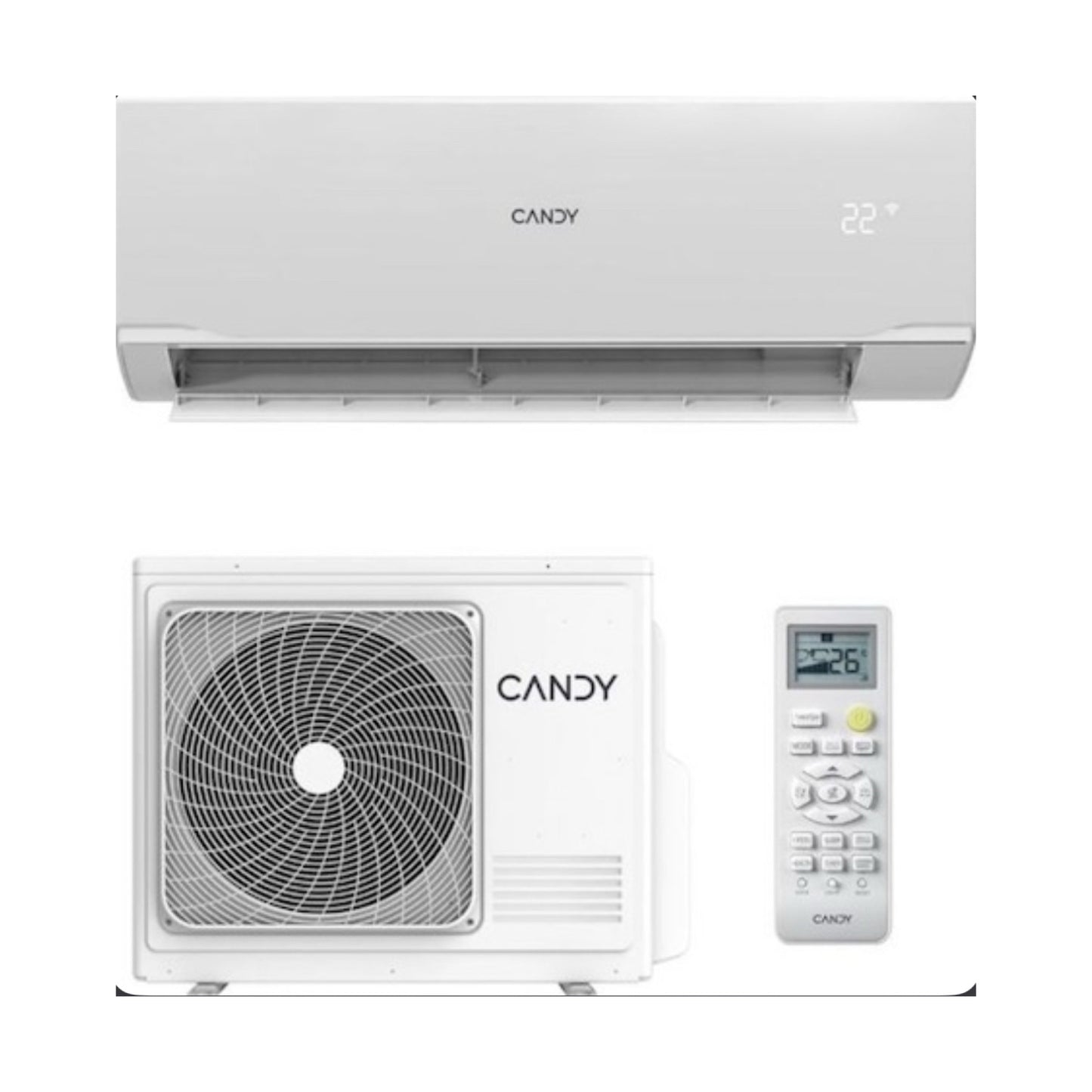 Candy Pura CY-12RAIN-A/CY-12RAOUT-A Κλιματιστικό Inverter 12000 BTU A++/A+++ με Wi-Fi