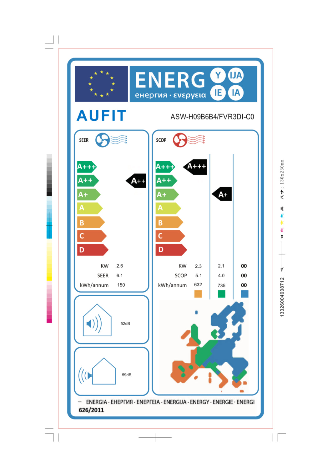 AUFIT FV09K Κλιματιστικό Inverter 9000btu A++/A+++ με Ιονιστή WiFi και 10 χρόνια εγγύηση απο την ΑΒΕ
