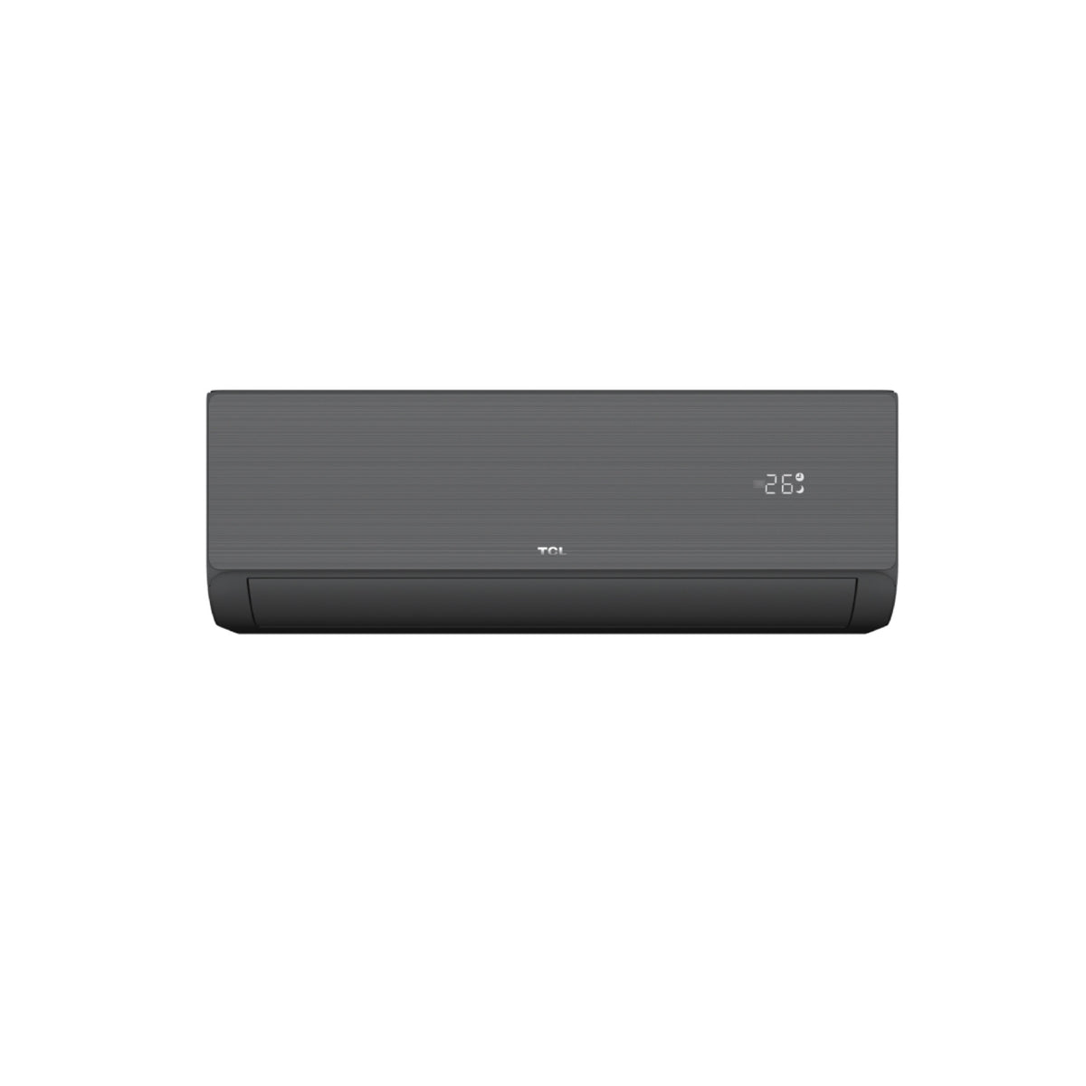 TCL GRAPH AI inverter κλιματιστικό A++/A+++ με Wi-Fi, ιονιστή και γεωεντοπισμό σε μαύρο χρώμα.
