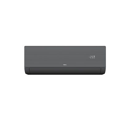 TCL GRAPH AI inverter κλιματιστικό A++/A+++ με Wi-Fi, ιονιστή και γεωεντοπισμό σε μαύρο χρώμα.