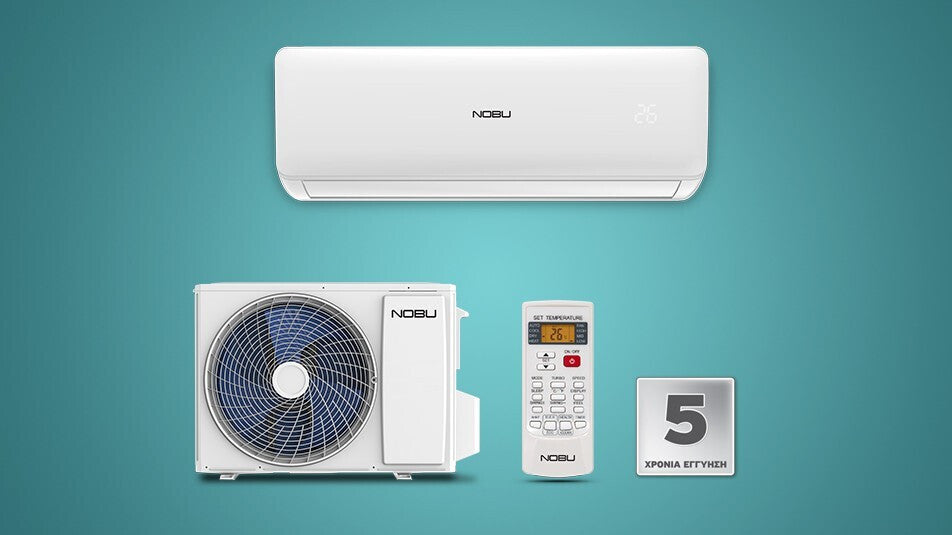 Nobu NBVI-09WFR/NBVO-09  Κλιματιστικό Inverter 9000 BTU A++/A+ με Ιονιστή